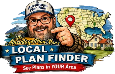 Smiling couple reviewing Medicare information together